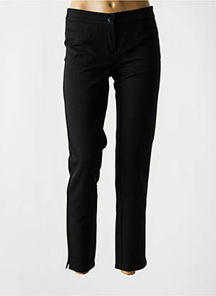 Pantalon 7/8 taille à pinces taille normale noir NATHALIE CHAIZE femme