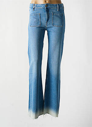 Jean coupe flare stretch taille haute bleu TEDDY SMITH femme