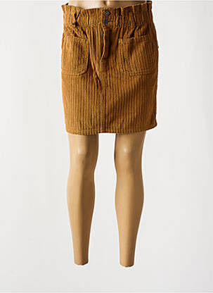 Jupe courte poches marron TEDDY SMITH femme