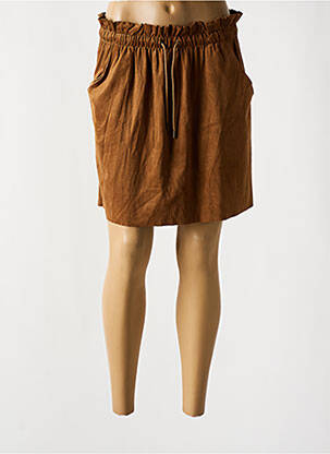 Jupe courte poches marron TEDDY SMITH femme