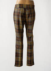 Pantalon slim marron EGO pour femme seconde vue