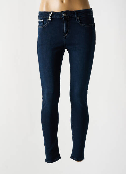 Jeans skinny stretch taille basse bleu TEDDY SMITH femme