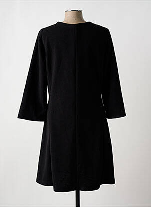 Robe mi-longue manches longues manches longues noir NINATI femme