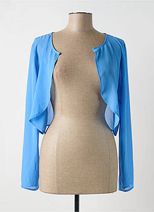 Boléro légère et transparente bleu NINATI femme