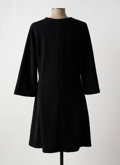 Robe mi-longue manches longues manches longues noir NINATI femme