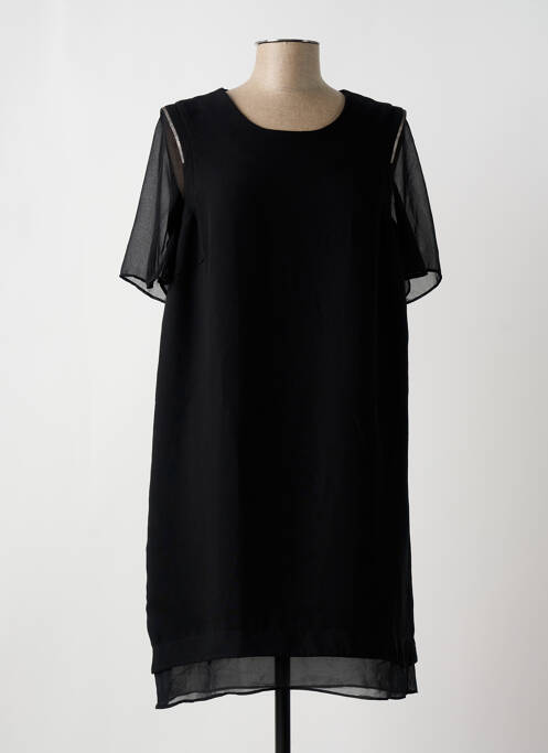 Robe mi-longue noir IMITZ pour femme