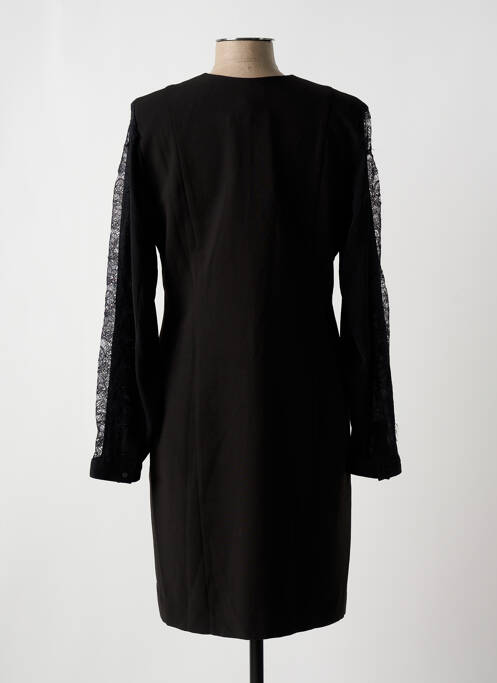 Robe mi-longue noir NATHALIE CHAIZE femme