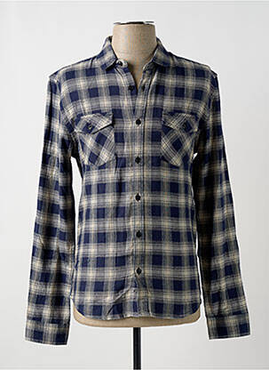 Chemise manches longues manches longues bleu TEDDY SMITH homme