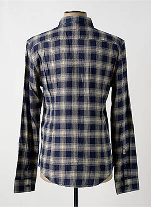Chemise manches longues poches bleu TEDDY SMITH homme