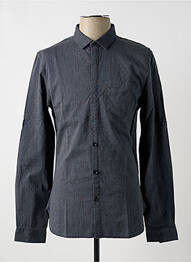 Chemise manches longues imprimé fantaisie bleu TEDDY SMITH homme