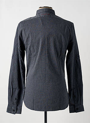 Chemise manches longues manches longues bleu TEDDY SMITH homme