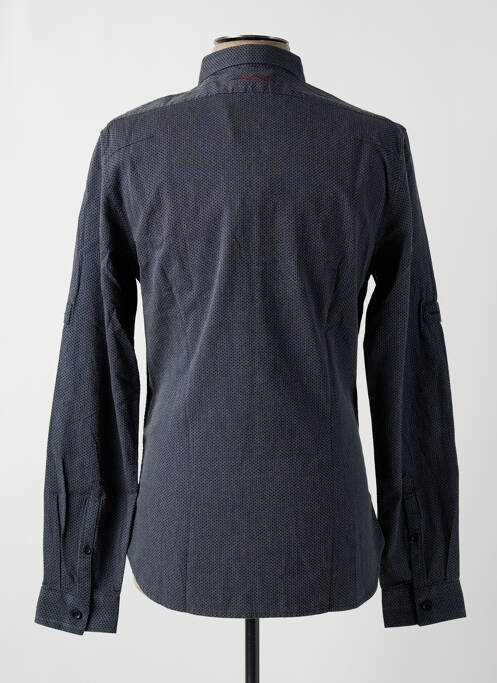 Chemise manches longues imprimé fantaisie bleu TEDDY SMITH homme