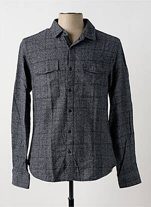 Chemise manches longues gris TEDDY SMITH pour homme