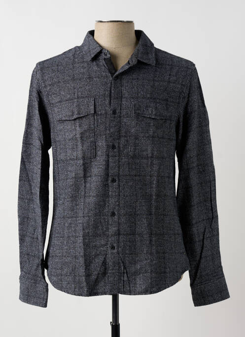 Chemise manches longues gris TEDDY SMITH pour homme