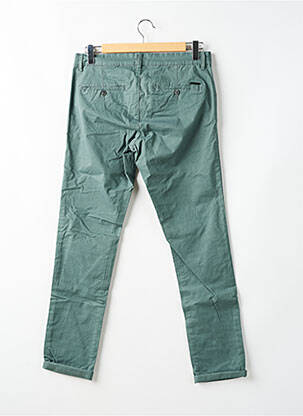 Pantalon chino tissage popeline taille normale vert TEDDY SMITH homme