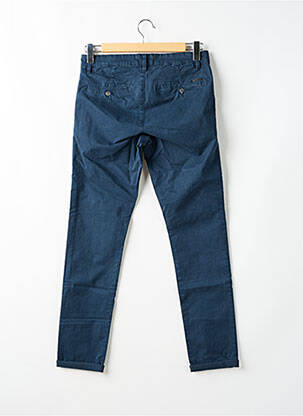 Pantalon chino tissage popeline taille normale bleu TEDDY SMITH homme