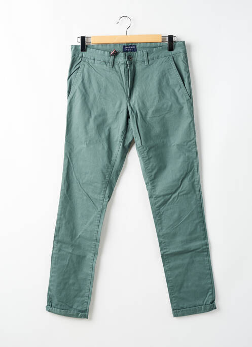 Pantalon chino tissage popeline taille normale vert TEDDY SMITH homme