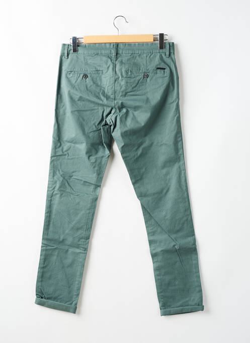 Pantalon chino tissage popeline taille normale vert TEDDY SMITH homme