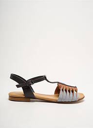 Sandales/nu pieds matière lisse talon plat jusqu'à 3cm gris BEATRIZ FUREST femme