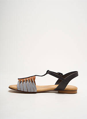 Sandales/nu pieds matière lisse talon plat jusqu'à 3cm gris BEATRIZ FUREST femme