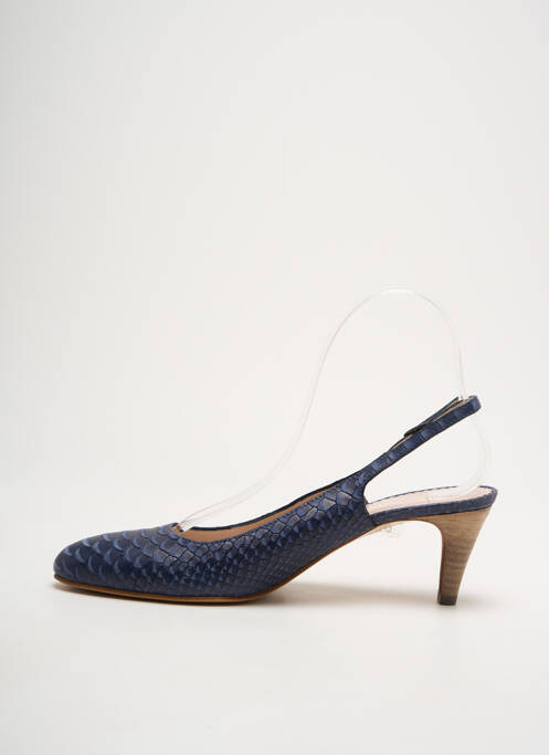 Escarpins fermeture boucle(s) talon de 4 à 6cm bleu PARALLELE femme