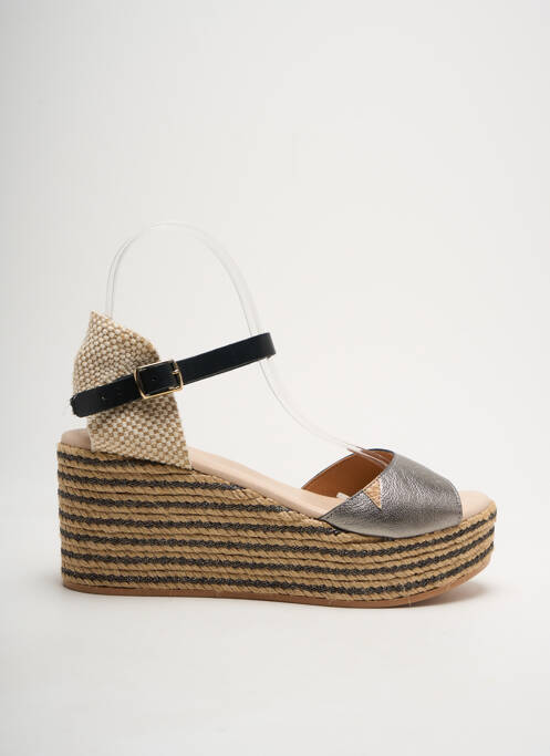 Espadrilles argent AZUL BLUE pour femme
