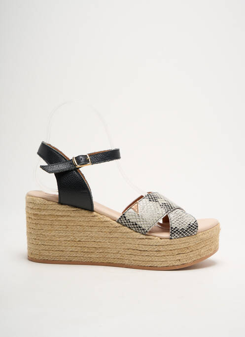 Espadrilles noir AZUL BLUE pour femme