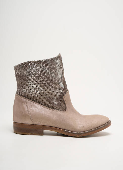 Bottines/Boots beige NOW pour femme