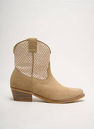 Bottines/boots bout pointu talon de 4 à 6cm beige MINKA DESIGN femme