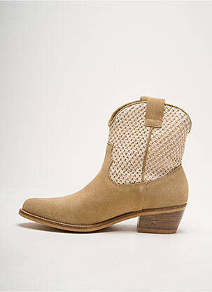 Bottines/boots bout pointu talon de 4 à 6cm beige MINKA DESIGN femme