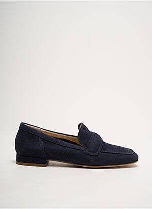 Mocassins nubuck talon plat jusqu'à 3cm bleu HOGL femme