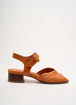 Sandales/Nu pieds orange LORENZO MASIERO pour femme