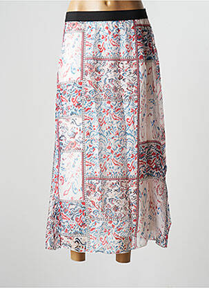 Jupe longue tissage crêpe rouge LA FEE MARABOUTEE femme