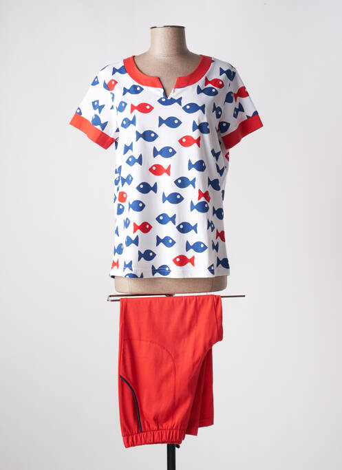 Pyjama rouge LEON & LEONIE pour femme