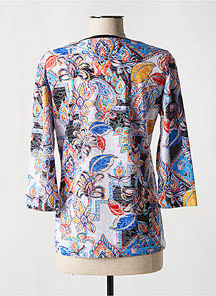 T-shirt manches 3/4 manches 3/4 bleu CONCEPT K femme