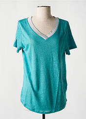 T-shirt bleu BLANC BONNET pour femme seconde vue
