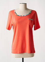 T-shirt orange TELMAIL pour femme seconde vue