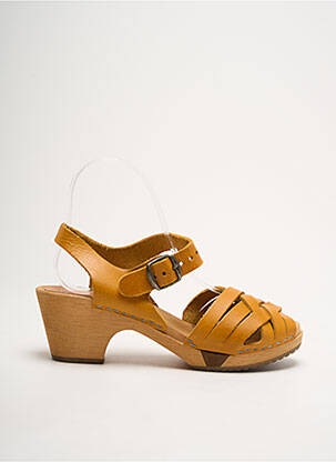 Sandales/Nu pieds jaune ABOY pour femme