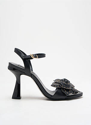 Sandales/nu pieds tissage satiné talon de 7 à 9cm noir LIU JO femme