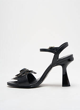 Sandales/nu pieds tissage satiné talon de 7 à 9cm noir LIU JO femme