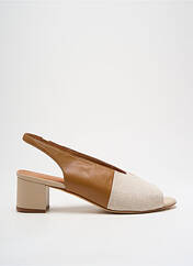 Sandales/Nu pieds beige NAGUISA pour femme seconde vue