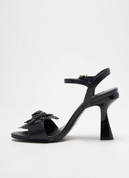 Sandales/nu pieds matière lisse talon de 7 à 9cm noir LIU JO femme