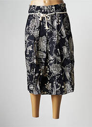 Jupe mi-longue coupe droite noir LA FEE MARABOUTEE femme