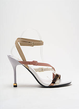 Sandales/nu pieds talon aiguille talon haut de 10cm et plus beige UNITED NUDE femme