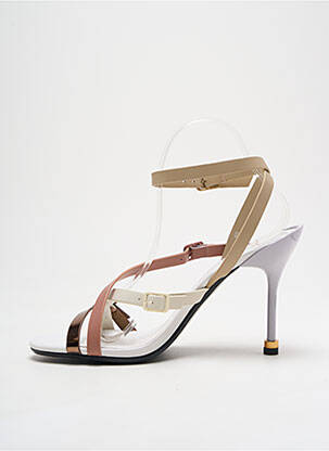Sandales/nu pieds talon aiguille talon haut de 10cm et plus beige UNITED NUDE femme
