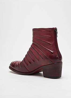 Bottines/boots matière lisse talon de 4 à 6cm violet INK SHOES femme