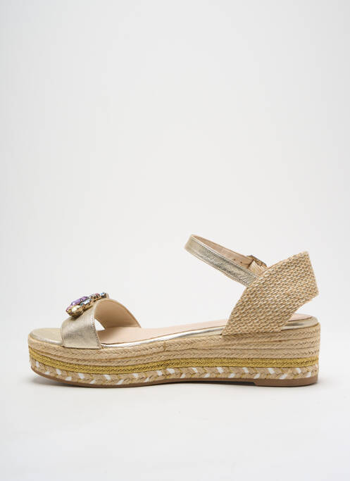 Sandales/Nu pieds or LODI pour femme