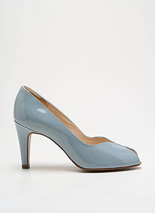 Escarpins matière lisse talon de 4 à 6cm bleu PETER KAISER femme