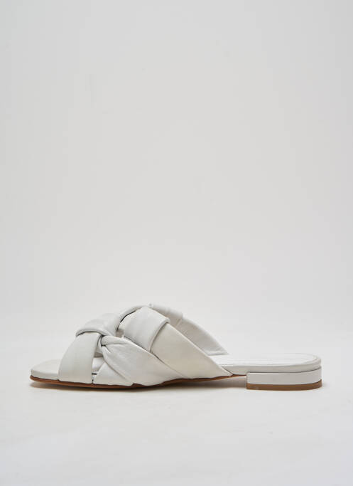 Mules/Sabots blanc JULIE DEE pour femme