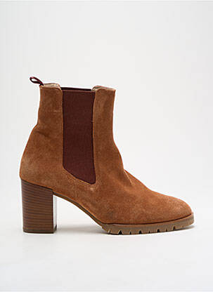 Bottines/boots nubuck talon de 7 à 9cm marron HOGL femme